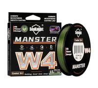 Seaknight W4 Línea Trenzada 4 Hilos 300M/500M, PE Multifilamento Super Suave para Carpa, Doble Recubrimiento Anti-UV/Agua Salada para Pesca en Mar 15-100LB