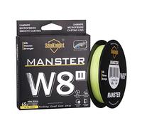 Seaknight W8 II - Líneas trenzadas de 8 hebras de 150 m, 300 m, 500 m, trenza de polietileno suave, multifilamento, líneas de pesca de carpa, agua salada para pesca en el mar, 15-100 libras