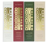 SEAL AROMAS Pack 4 Mikados Navidad 100 ml | Bosque de Navidad, Galletas de Jengibre, Flor de Pascua y Dulce de Navidad | Difusor de Aroma Natural con Palos de Bambú | Fragancia Navideña para Hogar