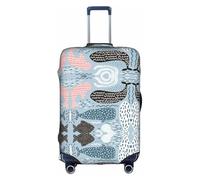 Seal - Funda protectora elástica para maleta, diseño de pez pulpo y ballena, antiarañazos, ajuste de 45,7 a 81,3 cm, White, XL
