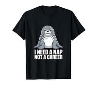 Seal Necesito una Siesta, no un Humor Profesional Camiseta