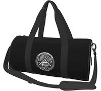 Seal of American Samoa Patriotic Bolsa de Viaje para Equipaje, Bolsa de Lona Plegable para Deportes, Color Negro