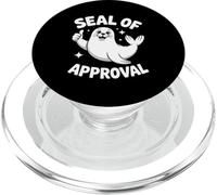 Seal of Approval Pun Funny Seal PopSockets PopGrip para MagSafe