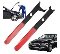 Seal Puller Tool, Shaft Removal Kit, Automotive Repair Lever with Ergonomic Grip, Heavy Duty Carbon Steel Construction, 2 Pieces Red for Truck, Car, Sedan, Workshop, Home Garage