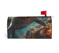 Seal Pup In Water - Funda para buzón con cierre magnético de 21 x 18 pulgadas, decoración duradera para exteriores para temporada de festivales