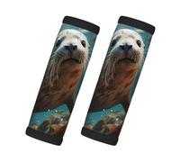Seal Pup-in Water - Juego de 2 fundas para asas de equipaje adecuadas para equipaje, bolsas de viaje, carros y otros accesorios de viaje