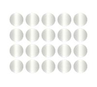 Seal Sticker - Metal Film, 1.77x1.77in Impresión Etiqueta Diseño Autoadhesivo | Hoja decorativa Notary & Craft Pegatinas, Etiqueta en relieve para invitaciones de boda, tarjetas de Navidad, premios