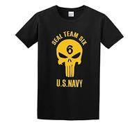 Seal Team Six Us - Camiseta unisex de manga corta, 100 % algodón, color negro, Negro, 3XL