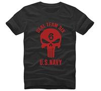 Seal Team Six US Navy Creative Novelty Mens Men T Shirt Tshirt Short Sleeve O Neck Cotton T-Shirt tee Camisetas Hombre Black M