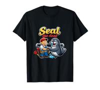 Seal The Deal plomero Pipe Pun Handshake gráfico Camiseta