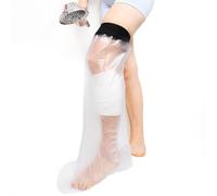 Sealcuff Protector impermeable de escayola y vendaje, cubierta de yeso reutilizable para ducha, brazo, pierna y pie de adultos, sello hermético (pierna corta para adultos)