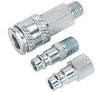 Sealey ACH60 Aire Herramienta Acoplamiento Kit 0.6cmBSP Alto Flujo