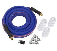 Sealey AHK05 - Kit de manguera de aire de alto flujo extrarresistente de 15 m x 13 mm con acoplamientos
