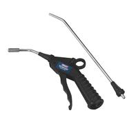 Sealey Air Blow Gun with Safety Nozzle & 2 Extensions