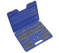 Sealey AK21974 - Trx-star / seguridad trx-star / hex / spline / ribe bit puesto 74 pc 3/8 "y 1/2" cuadrados