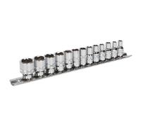 Sealey AK2746 Enchufe Set 13pc 0.6cmSq Conducir Atornillables™ 6pt Métrico