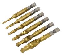 Sealey AK3025 - Juego de brocas combinadas de 6 piezas