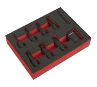 Sealey AK5621 Impacto Trx-Estrella Set Llave Vaso 8pc 1cmSq Drive