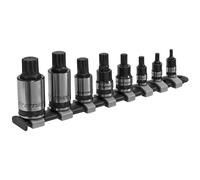 Sealey AK6214B Ranura Enchufe Juego Llaves 8pc 0.6cm,1cm &1.3cmSq Negro Serie