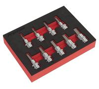 Sealey AK6240 - Juego de brocas hexagonales (9 unidades, 3/8 pulgadas, M²), diseño de llave hexagonal