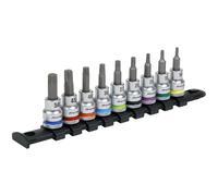 Sealey AK6251 Premier Platino Trx-Estrella Set Llave Vaso 1cmSq Drive 9pc