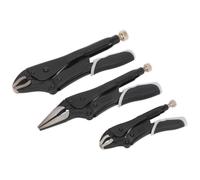 Sealey Set de Pinzas Cierre 3pc Cierre Rápido - Negro Serie AK6863B