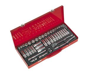 Sealey AK692 - Juego de llaves de vaso métricas (tamaño: 3/8pulgadas, pack de 45)