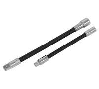 Sealey ak7341 Flexible extensión adaptador Set 2pc 1/4 "SQ X 150 mm y 3/8" SQX 200 mm