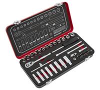 Sealey AK7920 Premier Platino Enchufe Set 0.6cmSq Drive 49pc