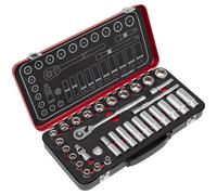 Sealey AK7922 Premier Platino Enchufe Set 1cmSq Drive 32pc