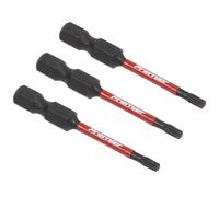 Sealey AK8240 AK8240 - Juego de 3 brocas de impacto TRX-Star* T10 de 50 mm, color rojo