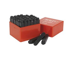 Sealey ak8298 letra & número punzones 36pc 10 mm