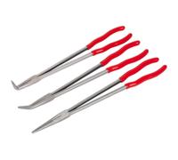 Sealey AK8576 Aguja Nariz Alicates Juego 3pc Extra Largo 400mm