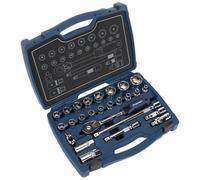 Sealey AK8992 Enchufe Set 26pc 1.3cmSq Drive 6pt Walldrive Métrico