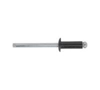 Sealey Aluminio Remache Negro Estándar Brida 4.8 x 14mm Paquete De 200 RAB4814S