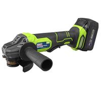 Sealey Amoladora angular inalámbrica de 18 V 3 Ah Ø115 mm - Verde - CP401LIHV