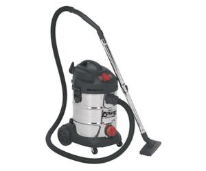 Sealey Aspiradora Industrial 30L 1400W/230V Inoxidable Drum Auto Iniciar PC300S