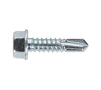 Sealey Autorroscantes Tornillo 6.3 x 25mm Hex Cabeza Cinc Paquete De 100