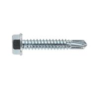 Sealey Autorroscantes Tornillo 6.3 x 38mm Hex Cabeza Cinc Paquete De 100