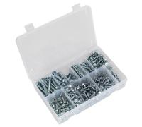 Sealey Autorroscantes Tornillo Surtido 410pc Hex Cabeza Cinc AB061SDH