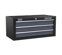 Sealey Caja Media 3 Cajón Con Ball-Bearing Diapositivas - Negro/Gris AP3503TB