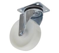 Sealey Castor Caja Herramientas Rueda Giratoria Placa 125mm Ancho 40mm Blanco