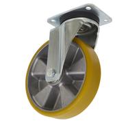 Sealey Castor Caja Herramientas Rueda Giratoria Placa 200mm Ancho 50mm Amarillo