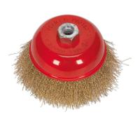 Sealey CBC125 Latonado Acero Taza Cepillo 125mm M14