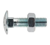 Sealey CBN1040 Coach Tornillo Y Tuerca M10 X 40mm Cinc din 603 Paquete De 50