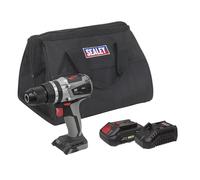 Sealey Combi sin Escobillas Taladro Kit 13mm 20V 2Ah SV20 Serie CP20VDDXKIT1