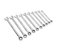 Sealey Combinación Conjunto Llave de Trinquete 10pc Extra Largo Métrico AK63914