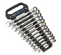 Sealey Combinación Trinquete Llave Juego 12pc Métrico - Platino Serie AK63949