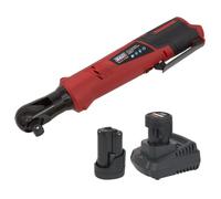 Sealey CP1209KIT - Llave cuadrada de trinquete inalámbrica de iones de litio, 1/2 pulgada (1,27 cm), 12 V, 2 baterías
