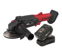 Sealey CP20VAGBKIT1 sin Cables Amoladora de Ángulo Kit Ø115mm 20V 4Ah SV20 Serie
